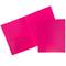 JAM Paper Heavy Duty Plastic 2-Pocket Folders, 6ct.
